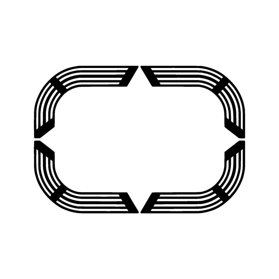 Geometric Frame, Minimalist , Modern Abstract, Outline vector