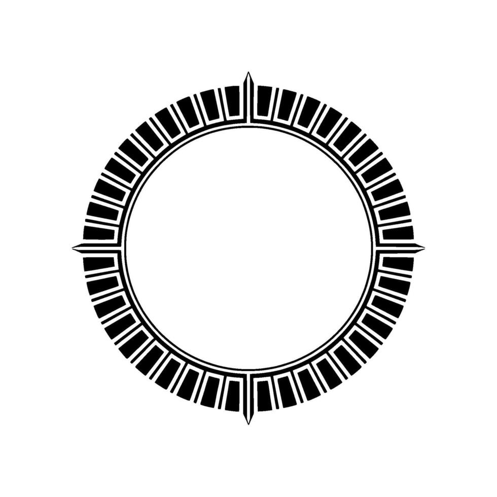 Geometric Circle Frame, Minimalist , Circular Motif. vector