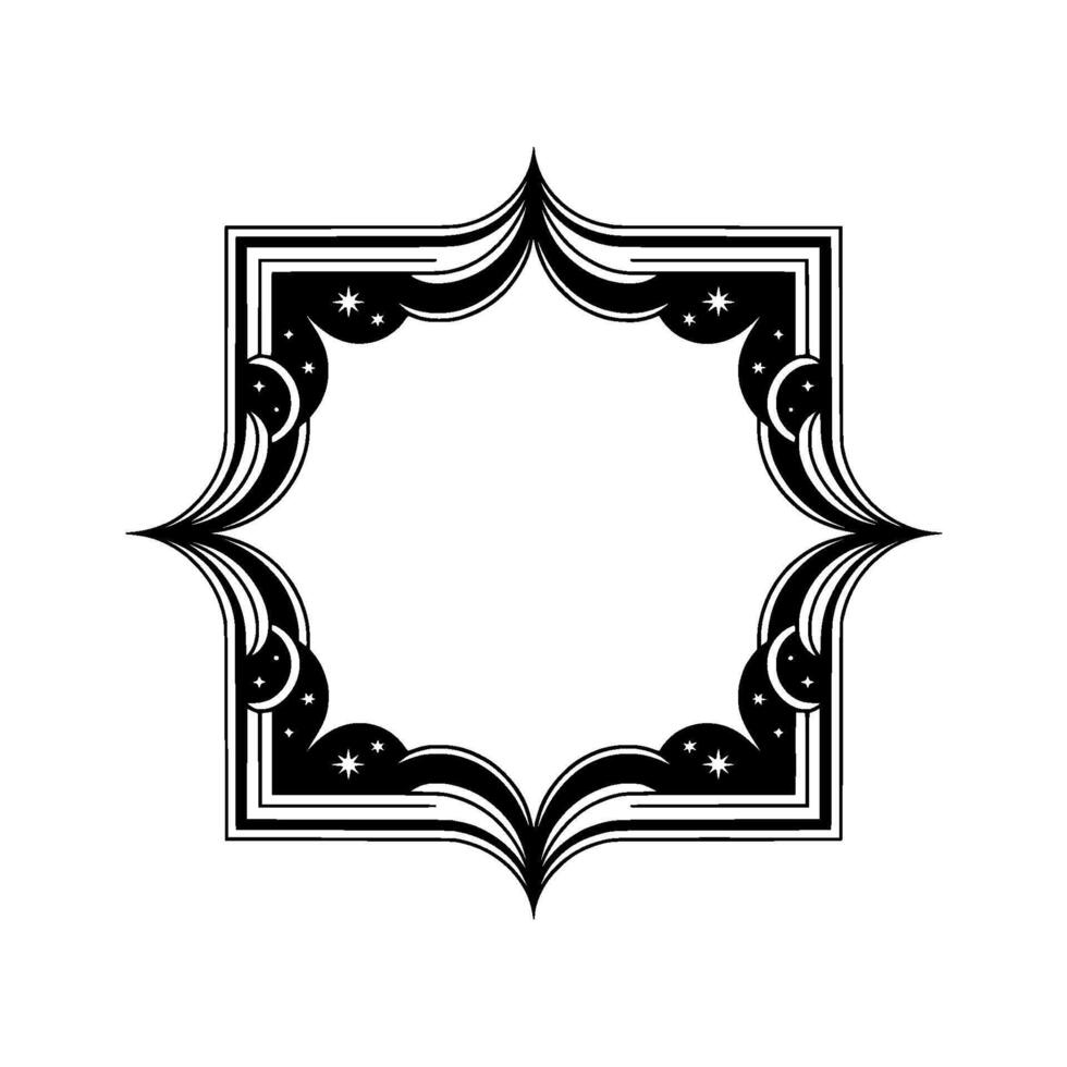 Geometric Starburst Frame, Celestial vector