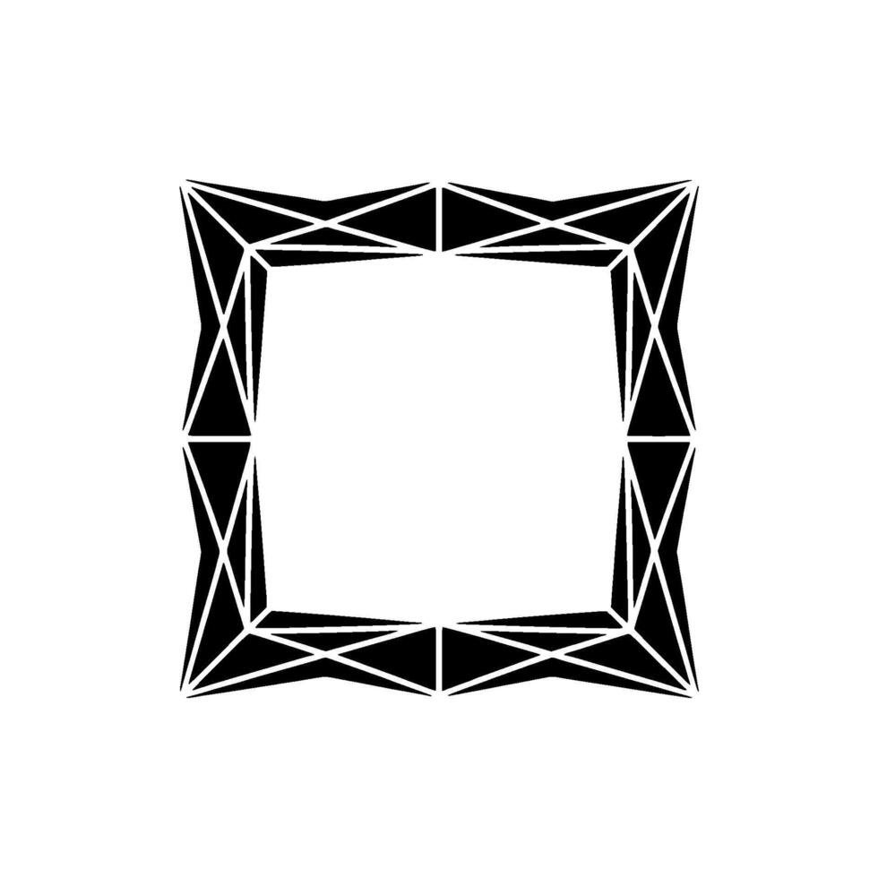 Geometric Diamond Frame, Minimalist , Modern Abstract, Geometry vector