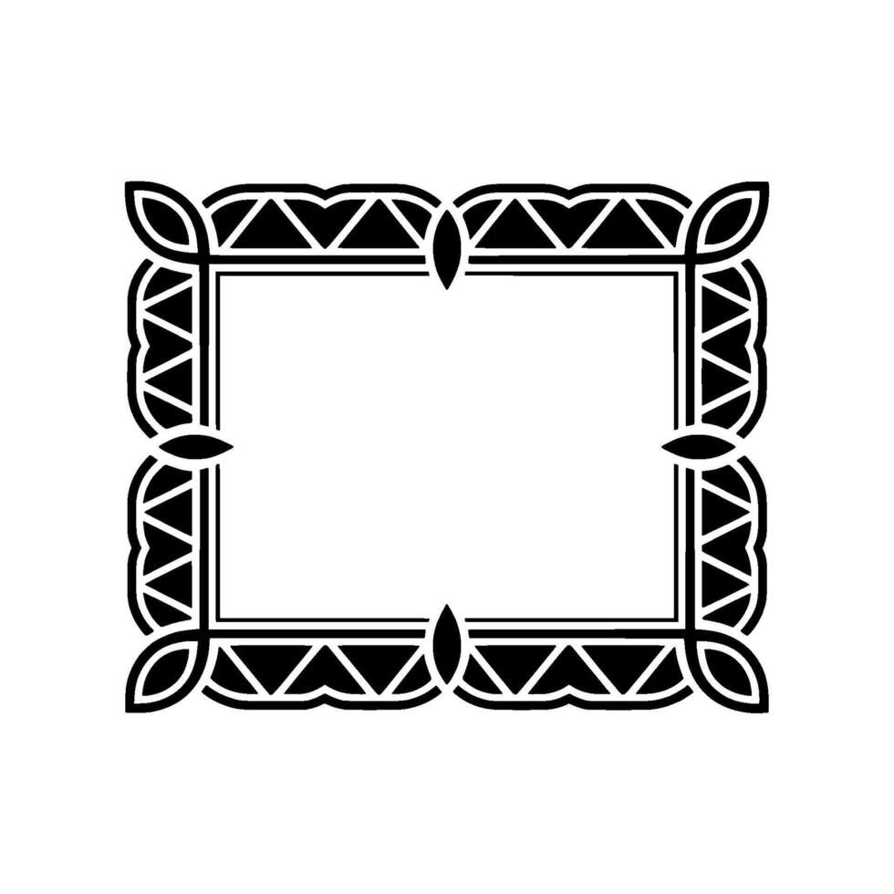 Geometric Deco Frame, Elegant Border, Vintage - Minimalist vector