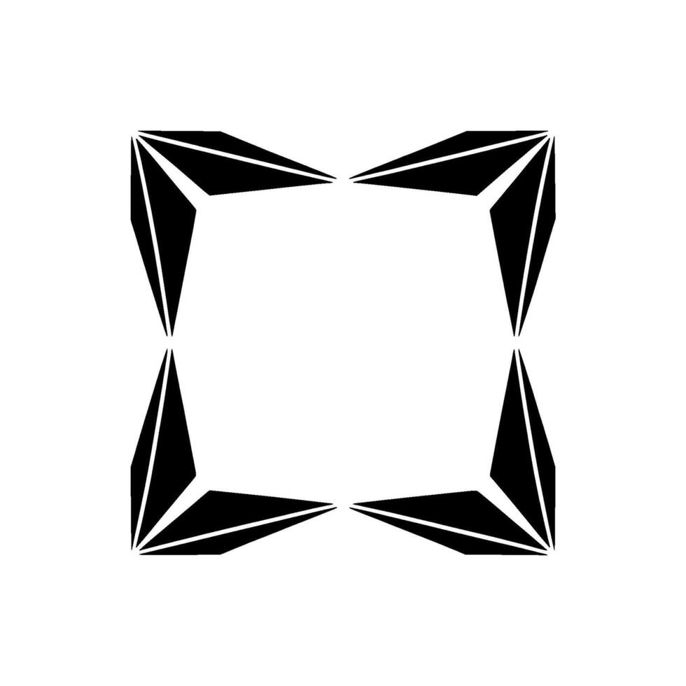 Geometric Symmetry, Minimalist Frame, Abstract, Pattern vector