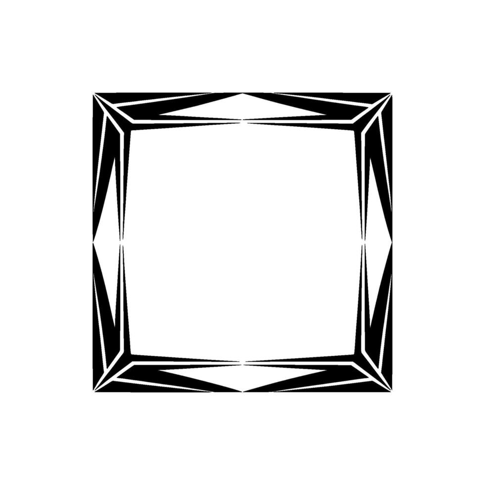Geometric Diamond Frame,Minimalist, Abstract vector
