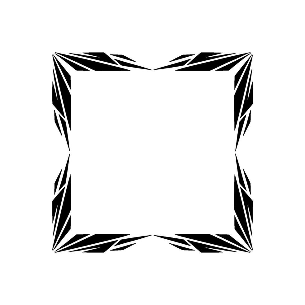 Geometric Fracture, Minimalist Frame vector