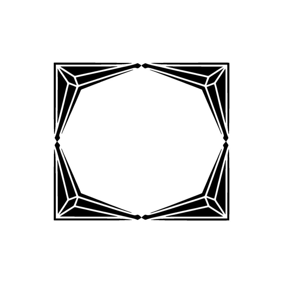 Geometric Diamond Frame, Minimalist, Geometry vector