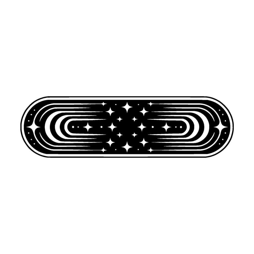 Celestial Wave Abstract Starburst vector