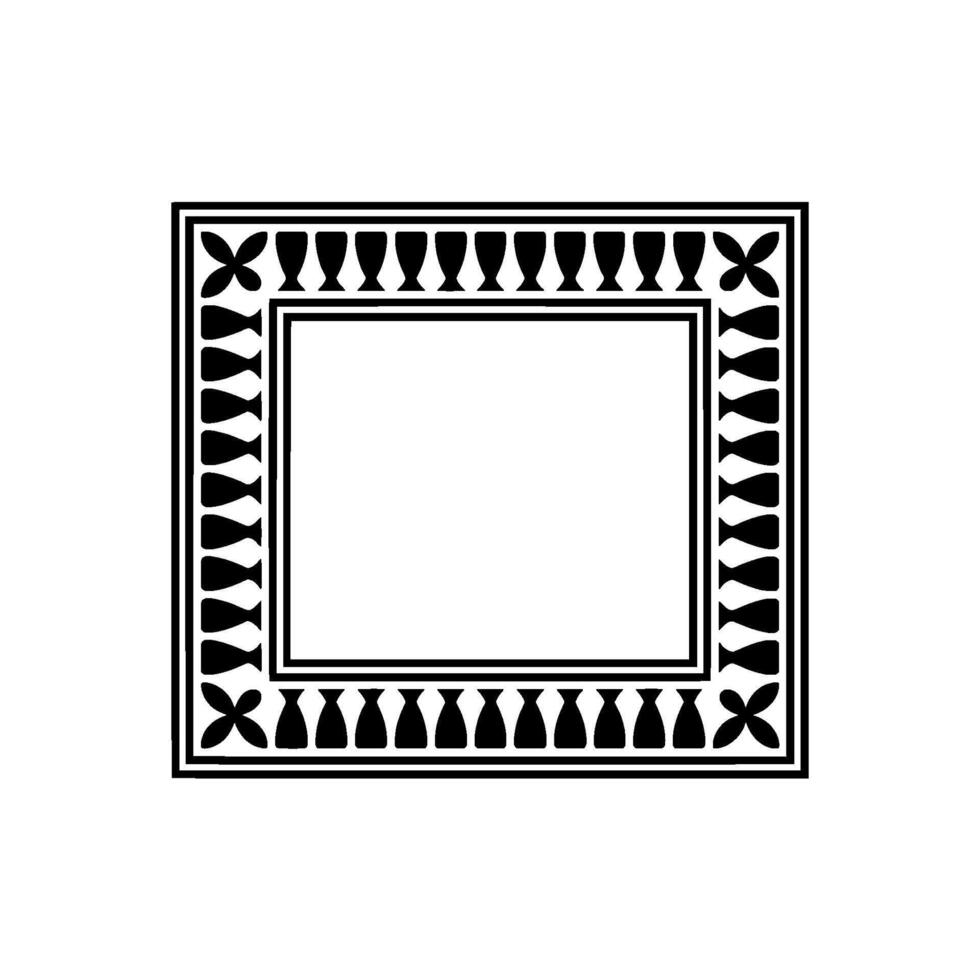 Geometric Frame, Minimalist , Blank Canvas, Pattern vector
