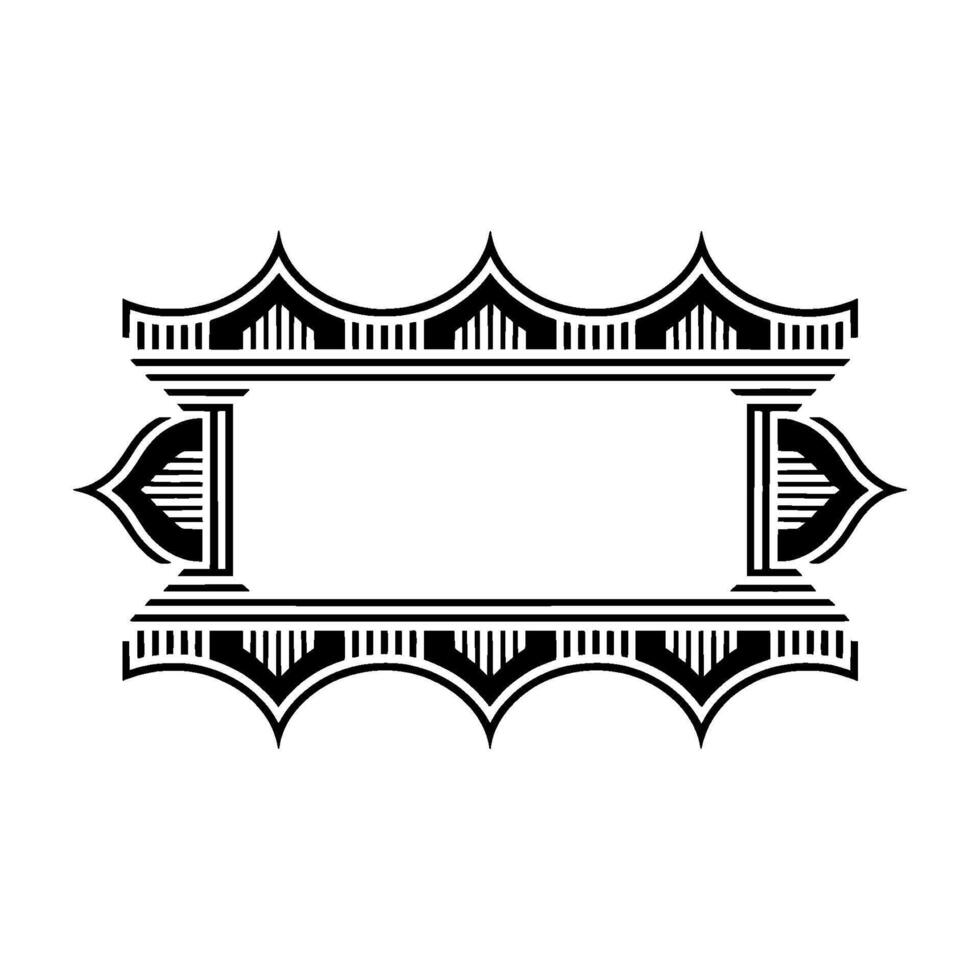 Art Deco Frame,Geometric Ornamentation, Elegant Border - Stylized vector