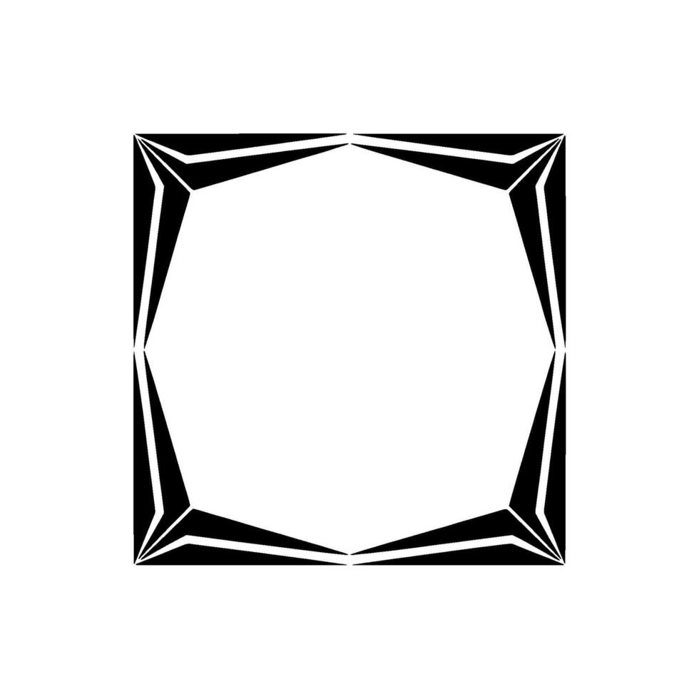Geometric Symmetry, Minimalist Frame, Abstract, Hexagon vector