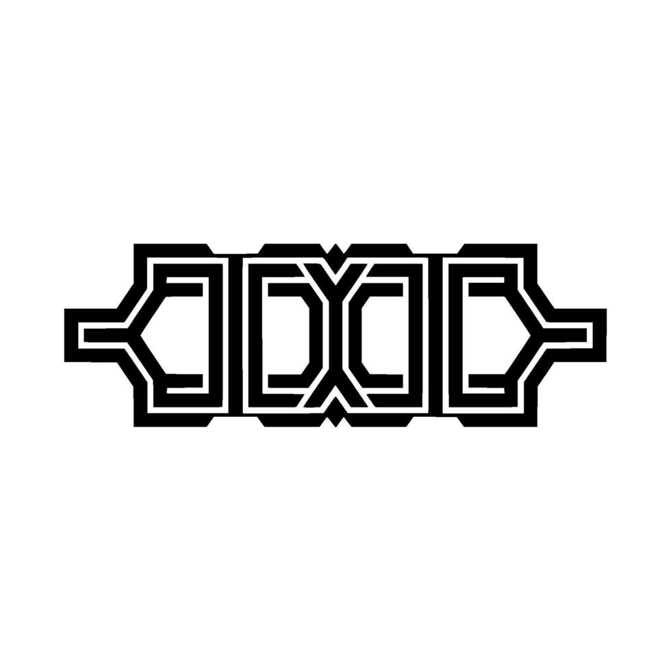 Geometric Abstract Monogram, Modern Element vector