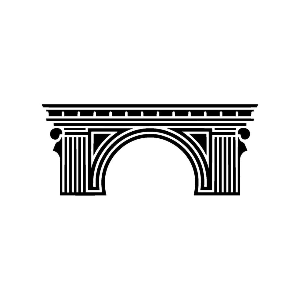 Geometric Archway, Minimalist , Classic Architecture vector