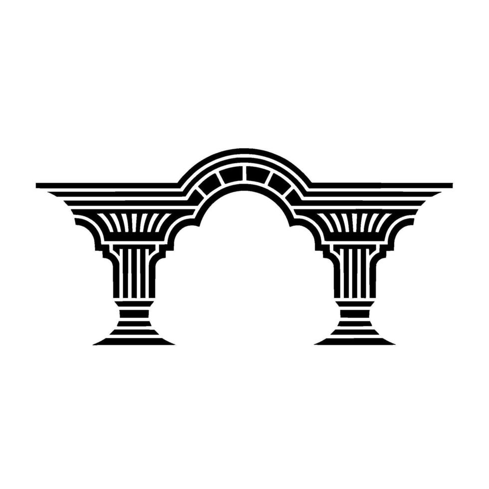 Geometric Archway, Minimalist , Ancient Inspiration vector