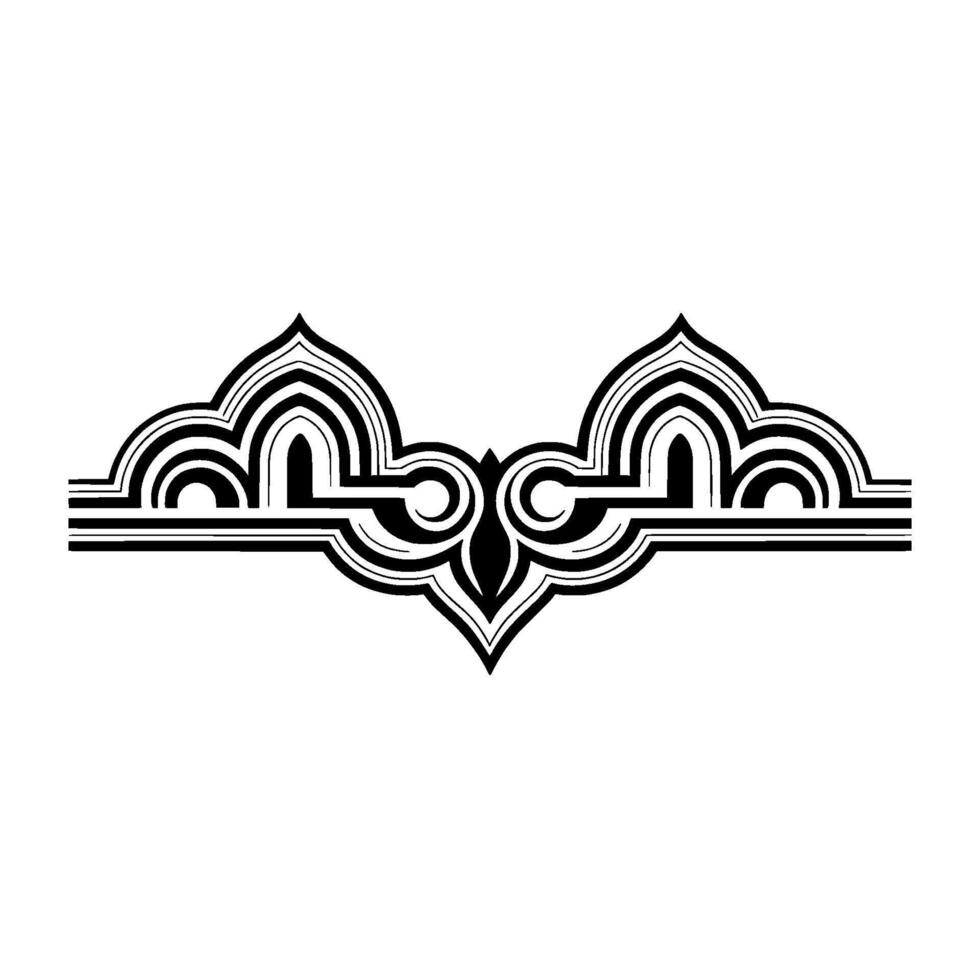 Art Deco Ornament,Geometric Border, Vintage - Line art vector