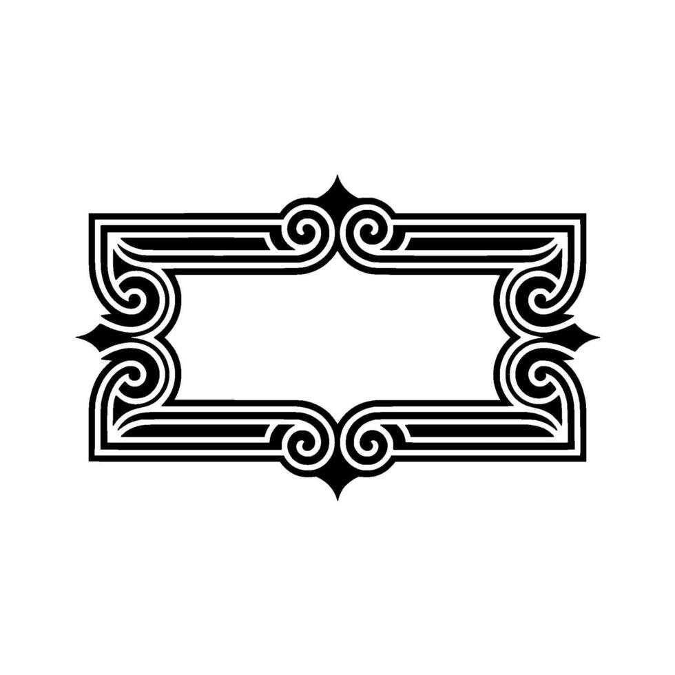Art Deco Frame,Elegant Ornamentation, Vintage, Ornament vector