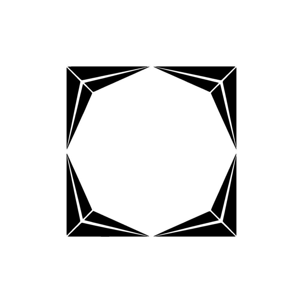 Geometric Halo, Minimalist Framework, Abstract Contour vector