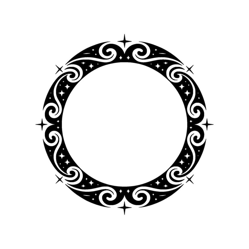 Tribal Circle Ornament, Celestial Glow vector