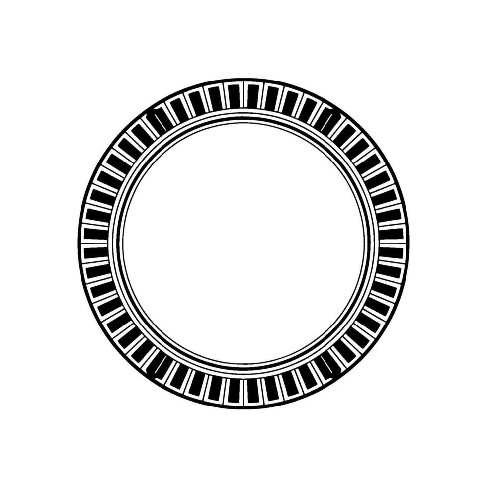 Geometric Circle Frame,Minimalist , Elegant Border, Pattern vector