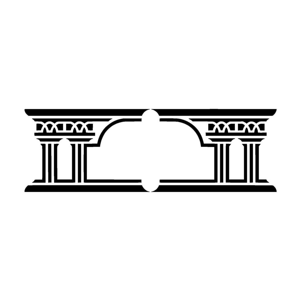 Geometric Archway, Minimalist , Classic Motif vector