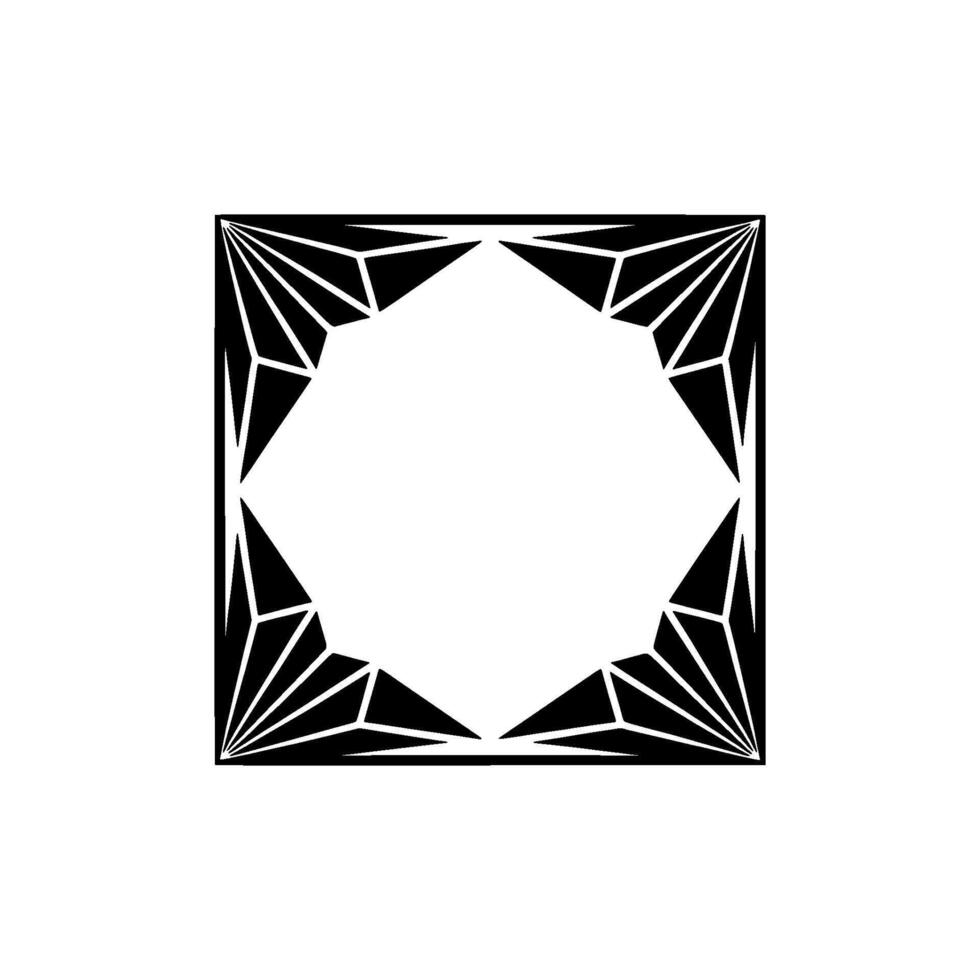 Geometric Diamond Frame, Minimalist - Geometry vector