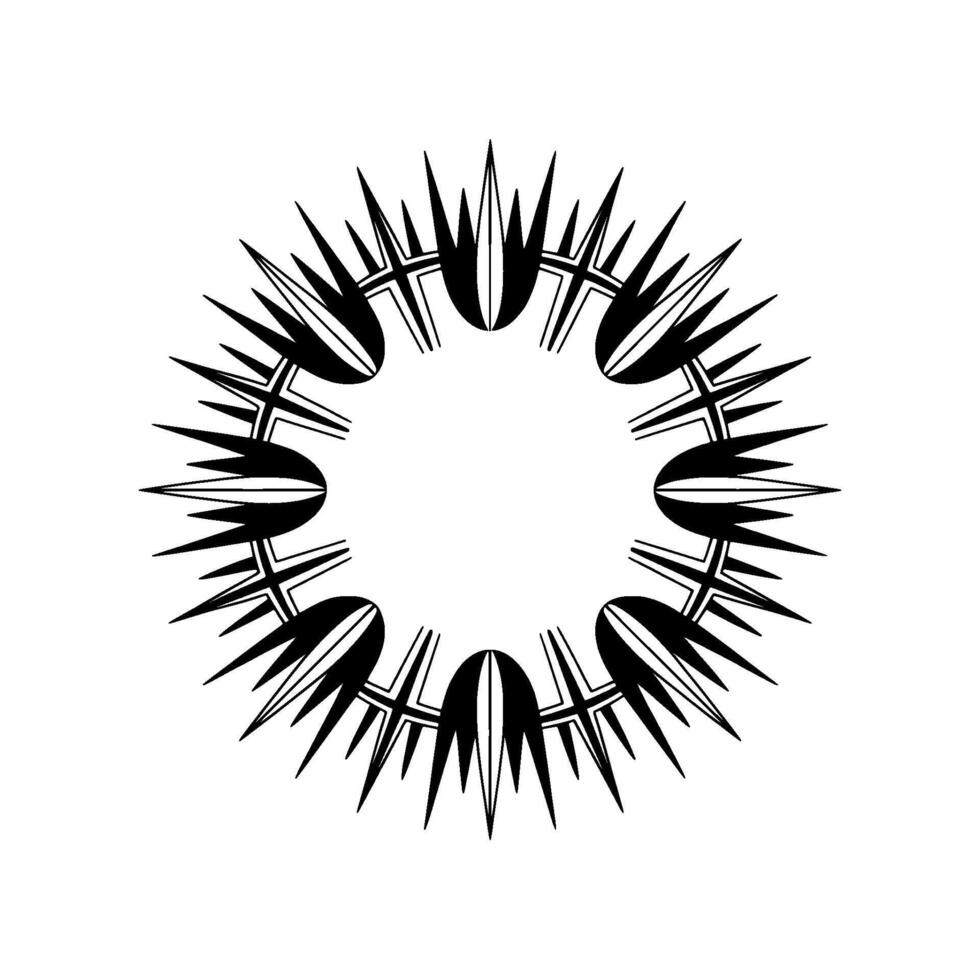 Geometric Starburst, Minimalist , Circular Motif, Geometry vector