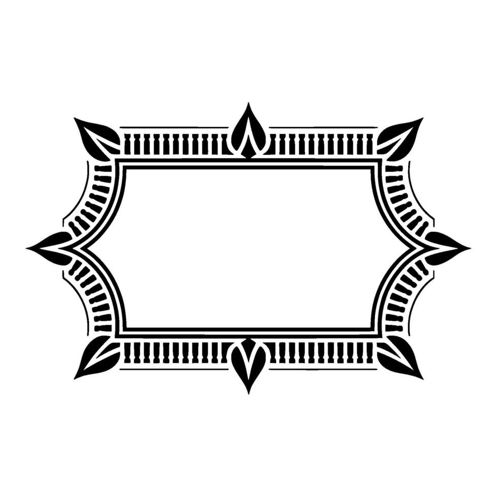 Art Deco Frame,Elegant Border, Vintage , Minimalist Style, Illustration vector