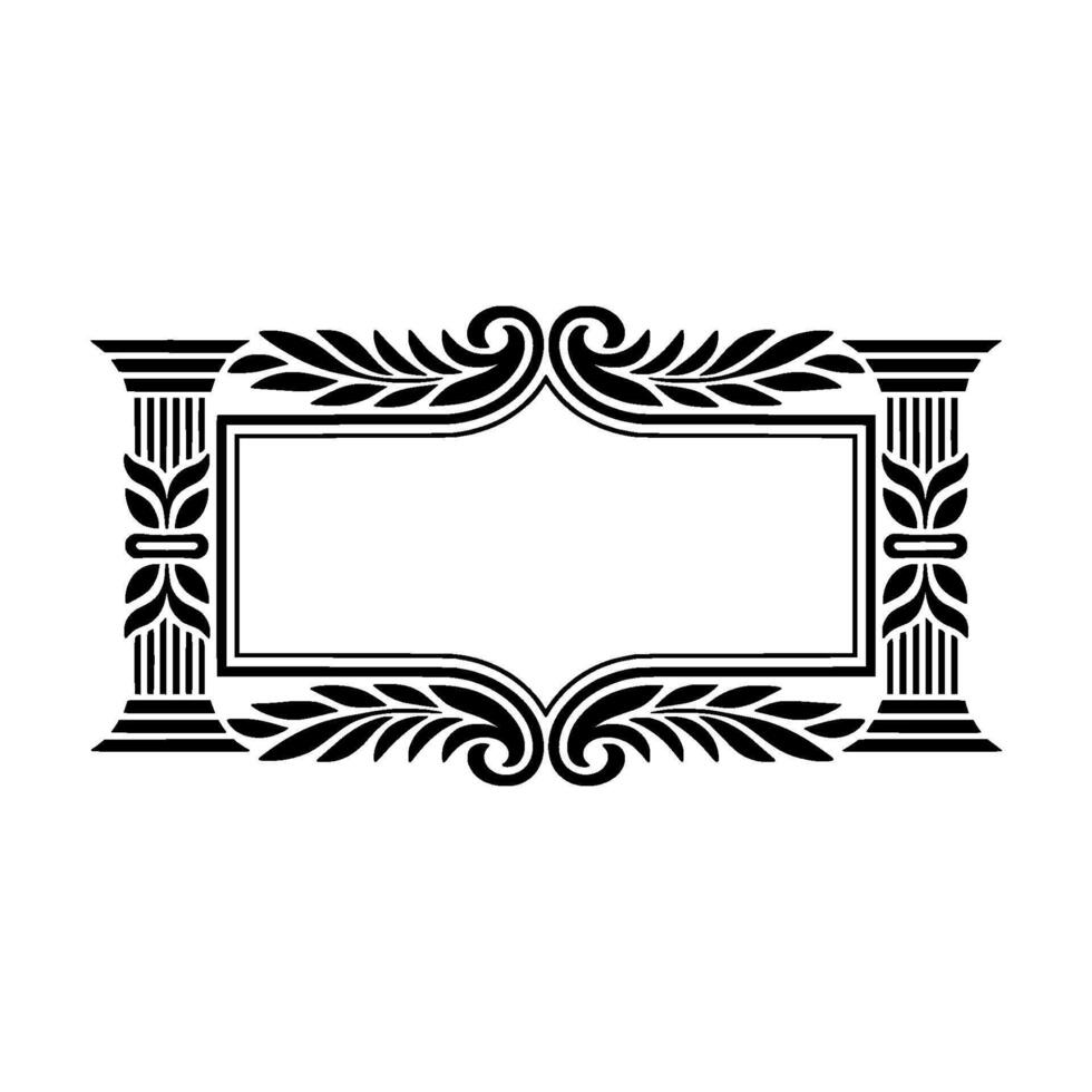 Elegant Ornamental Frame, Vintage Element, Ornamentation vector