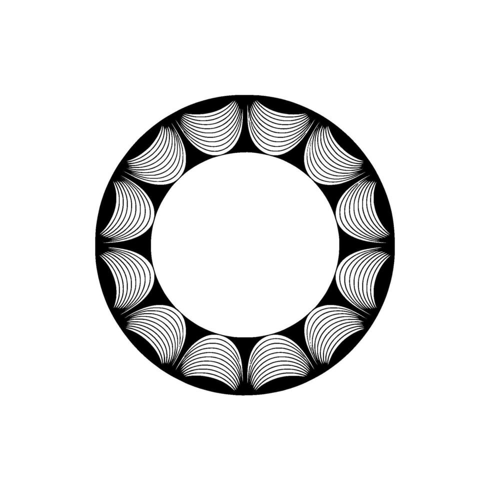 Geometric Radial Bloom, Minimalist vector