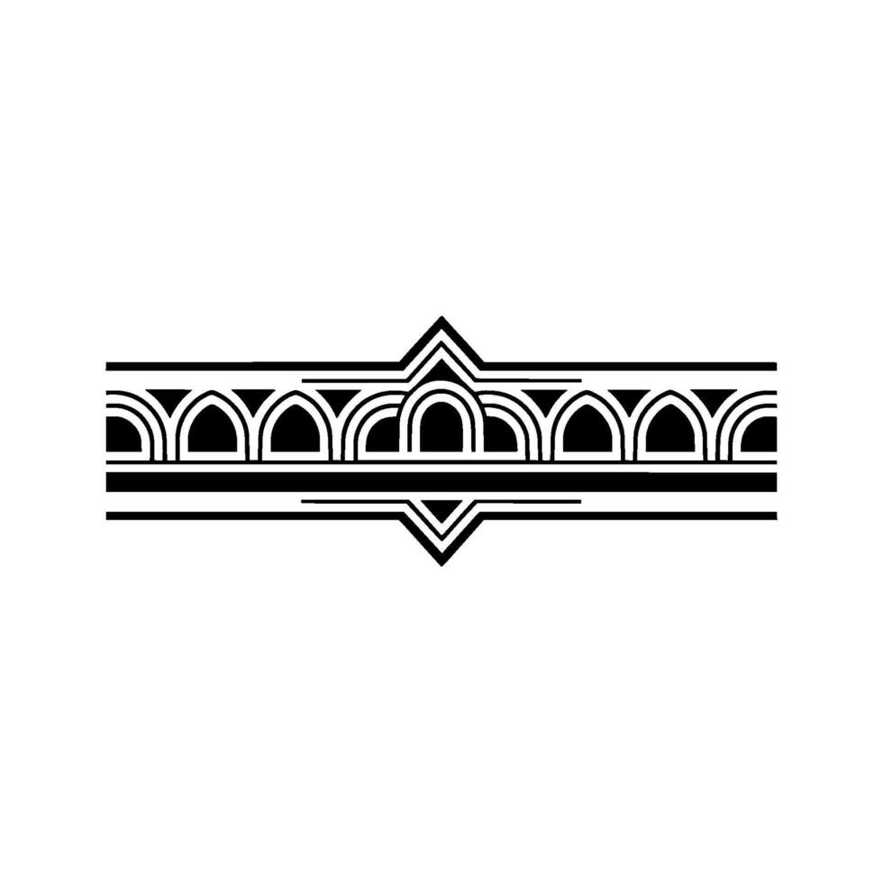 Art Deco Border,Geometric Ornamentation, Vintage Elegance vector