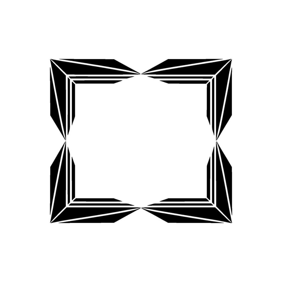 Geometric Frame,Abstract Symmetry, Minimalist vector
