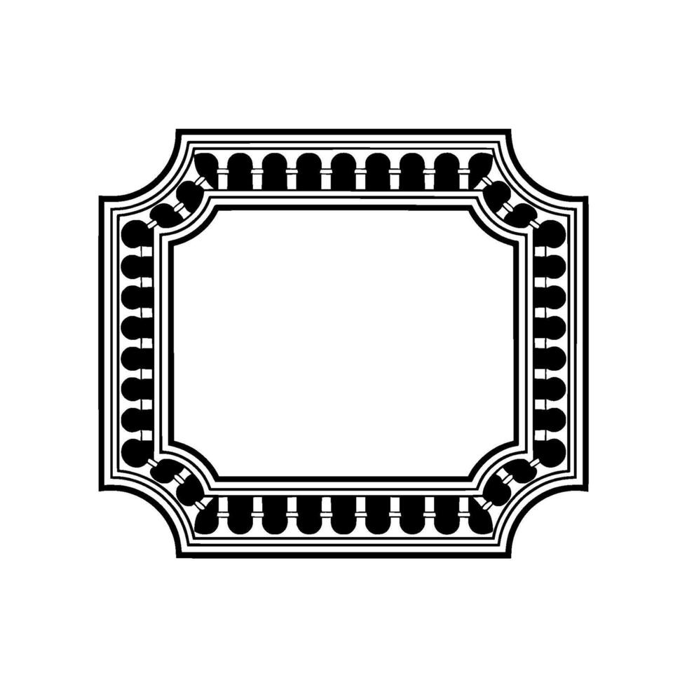 Art Deco Frame, Elegant Border, Vintage , Minimalist Composition, Ornament vector