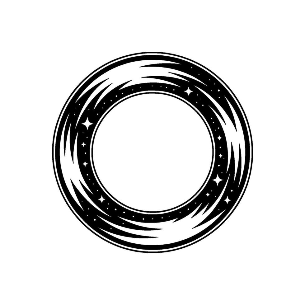 Cosmic Spiral - Tribal Starburst Emblem vector