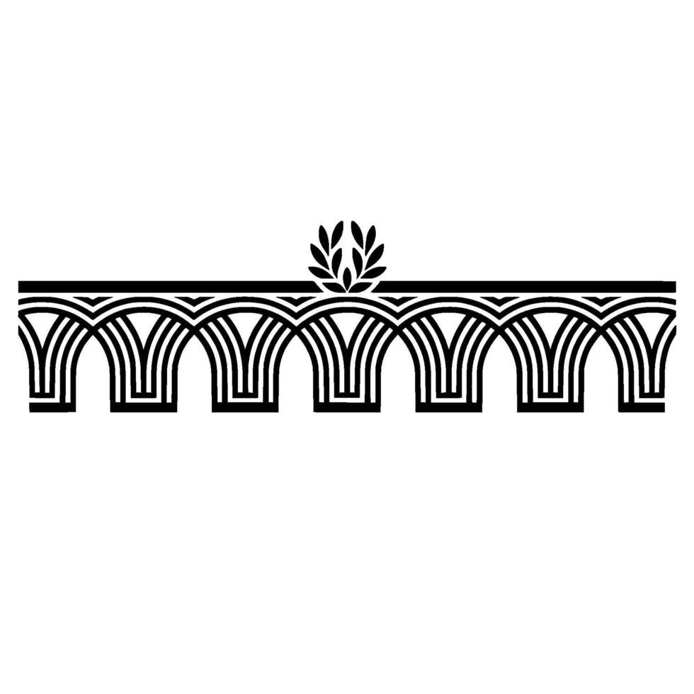 Art Deco Ornament Border, Elegant , Vintage Style, Decorative vector