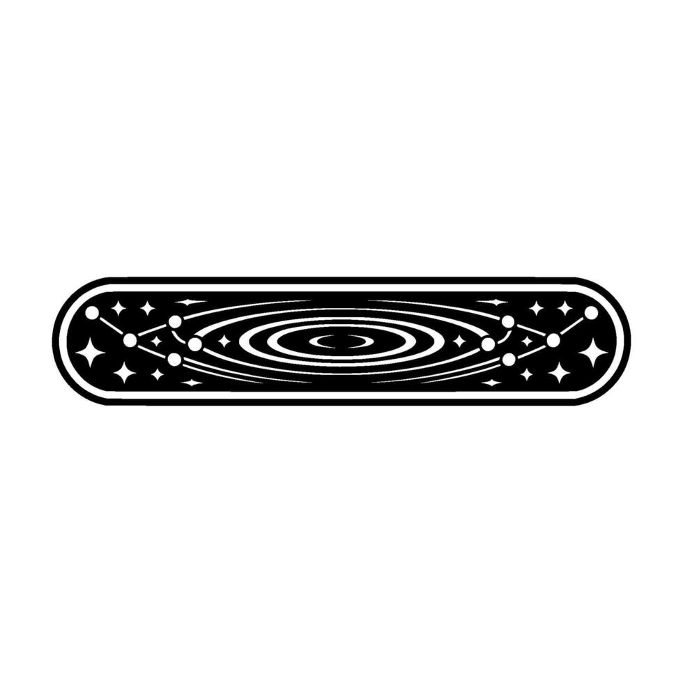 Cosmic Skateboard Stellar Orbit vector