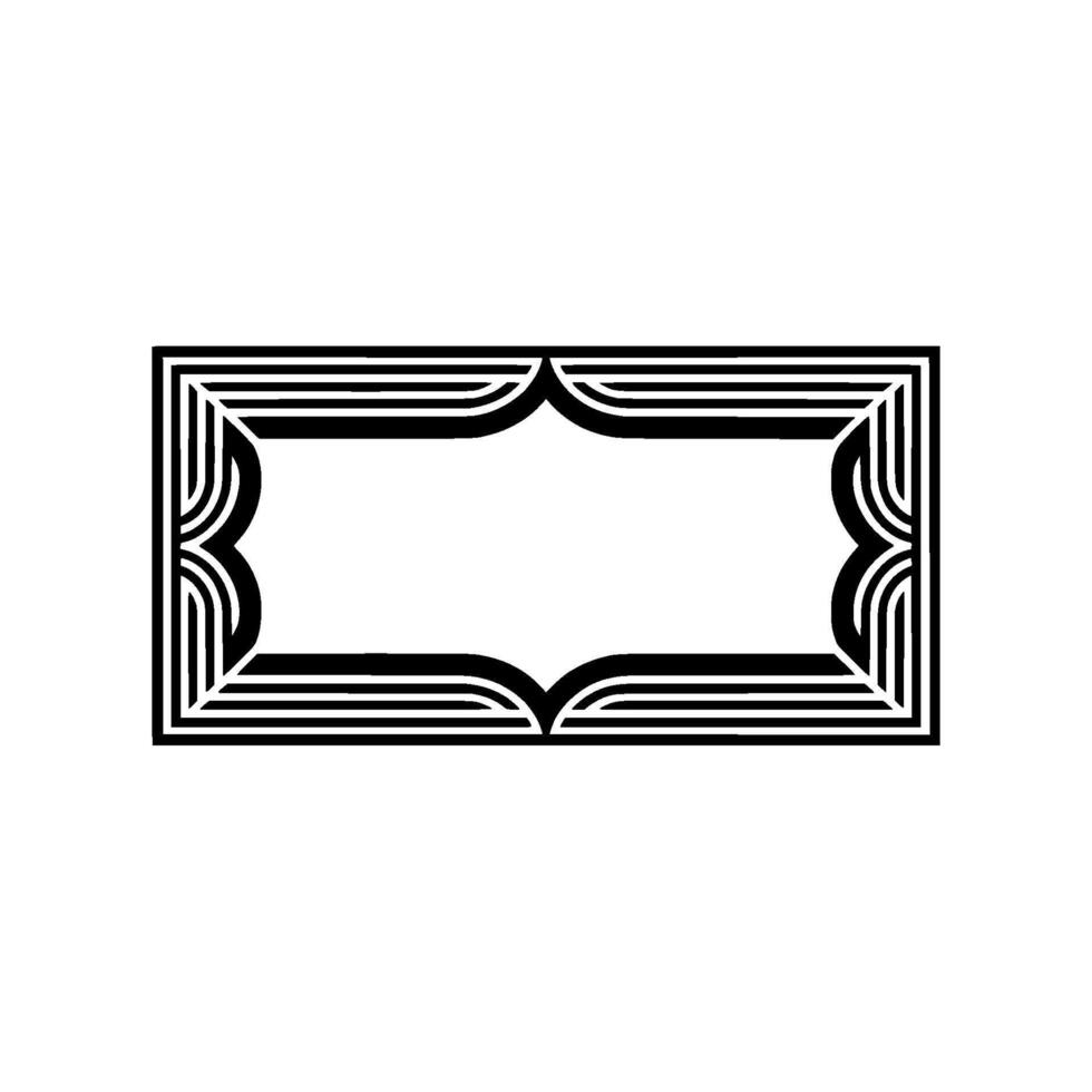 Art Deco Frame,Geometric Elegance, Minimalist, Pattern vector