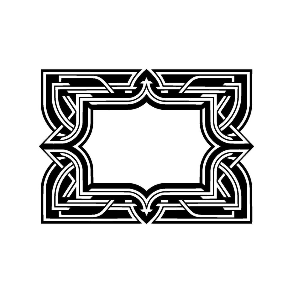 Intricate Celtic Frame, Vintage , Elegant Border - Ornate vector