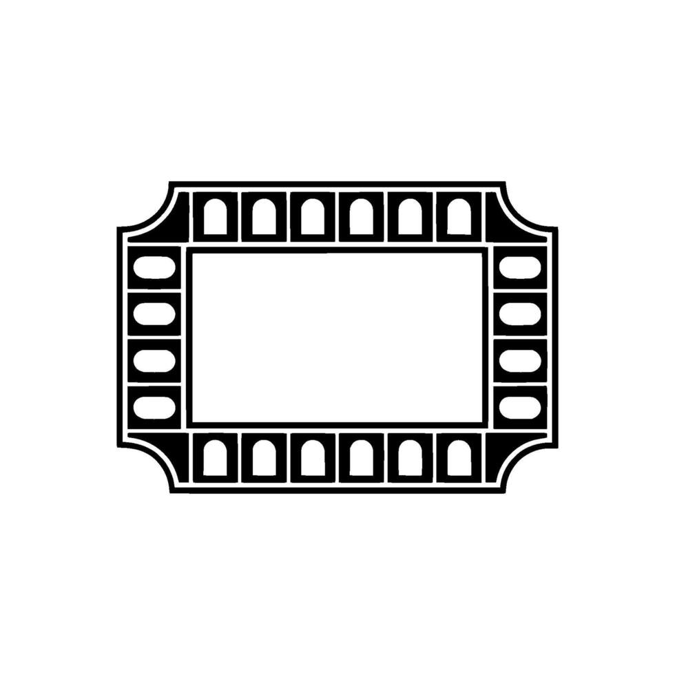 Retro Film Frame , Vintage Aesthetic, Cinematic vector