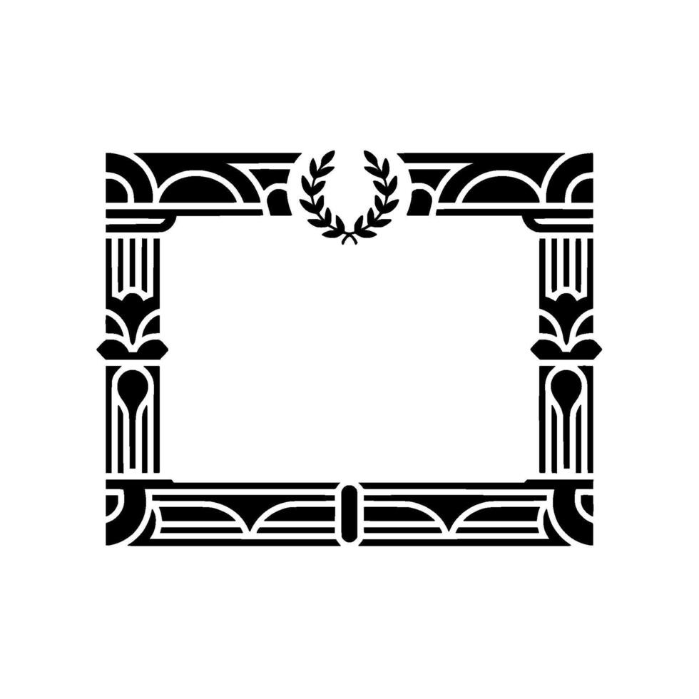 Art Deco Frame,Elegant Border, Vintage , Minimalist Illustration, Geometric vector