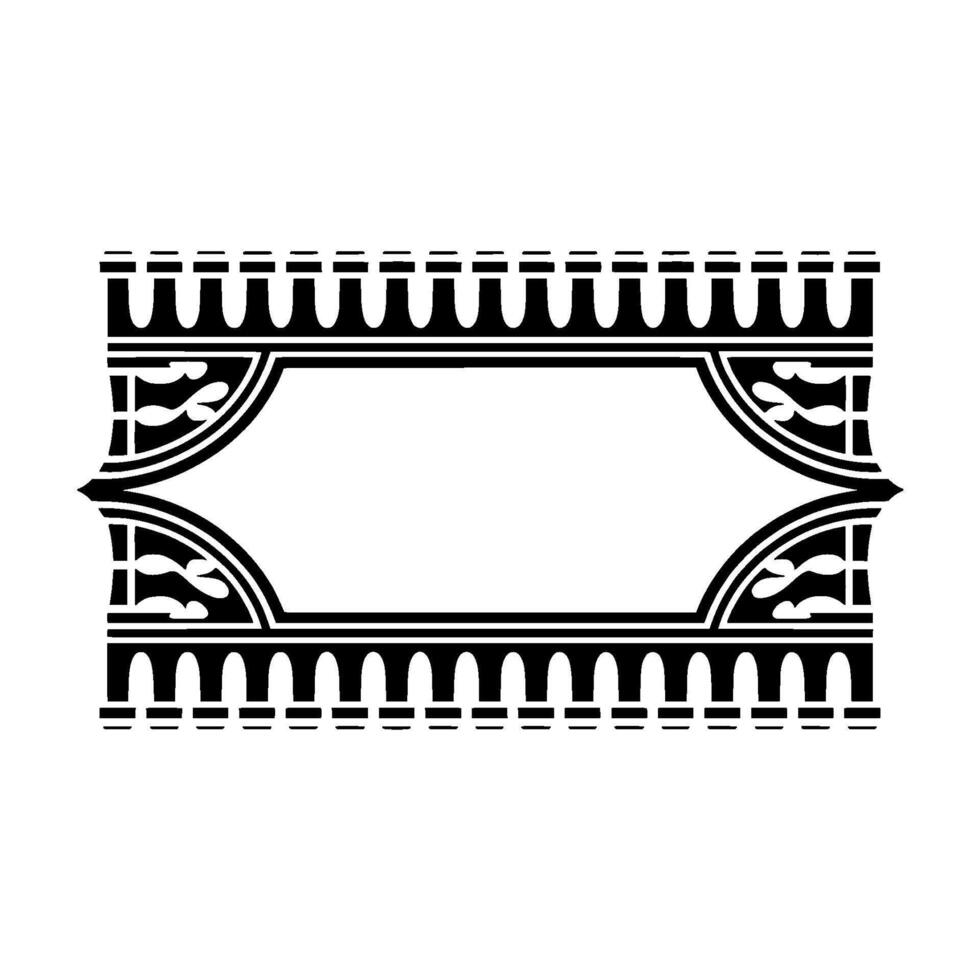 Art Deco Frame, Elegant Border,Vintage , Minimalist Illustration, Ornament vector