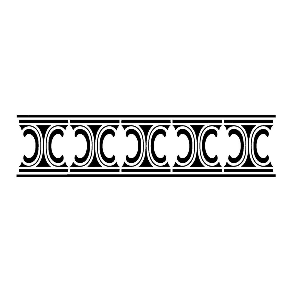 Art Deco Border Geometric Ornamentation, Vintage Style - Pattern vector