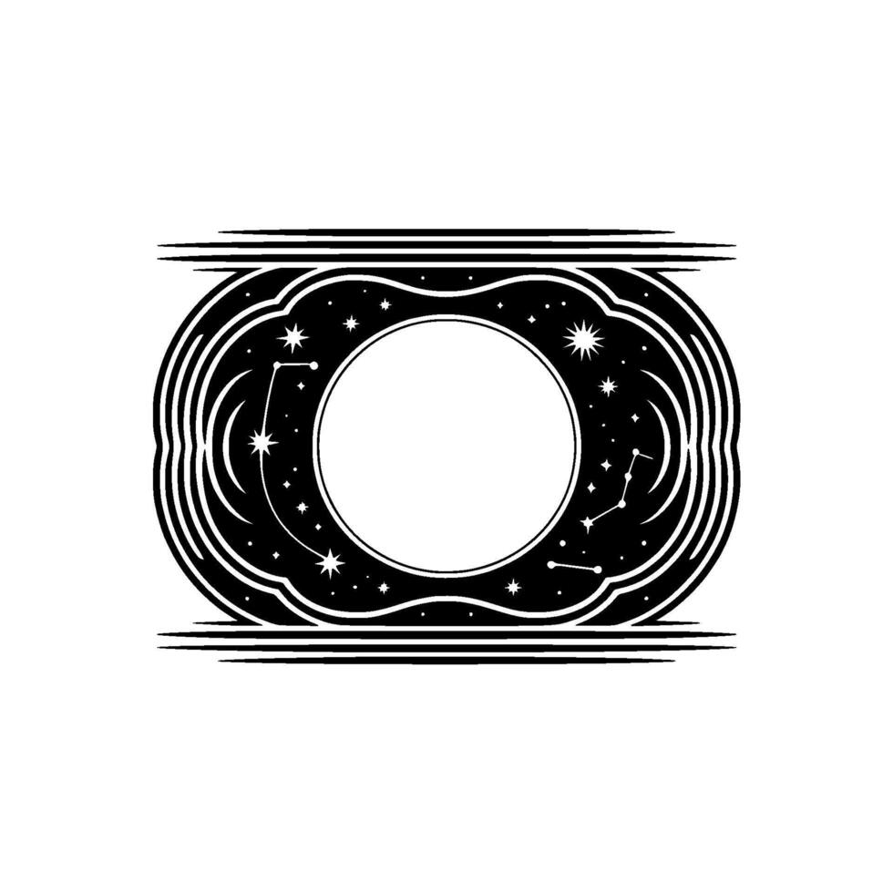 Celestial Orb Cosmic Constellations Stellar Radiance vector
