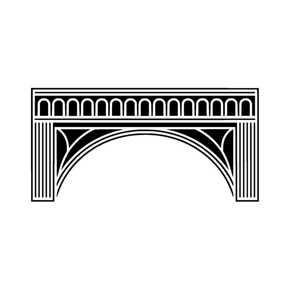 Geometric Archway,Minimalist , Architectural vector