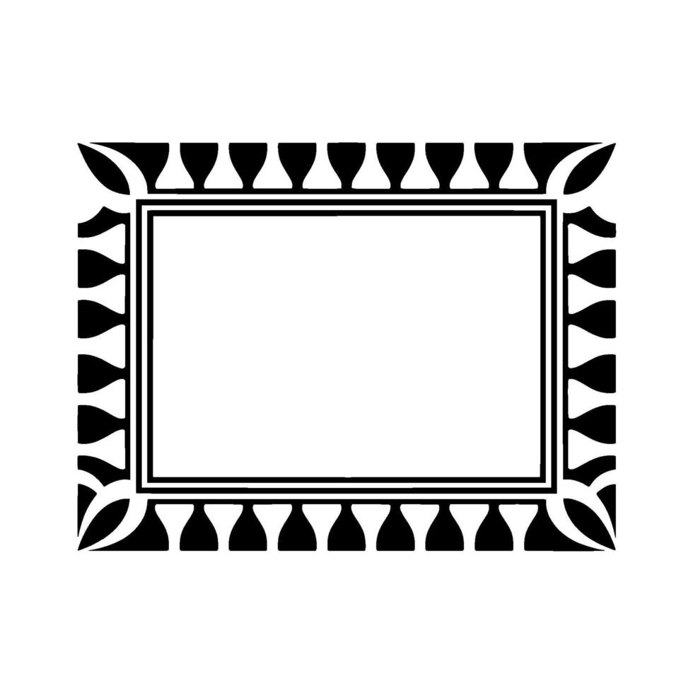Geometric Frame, Art Deco Border, Minimalist, Artdeco vector