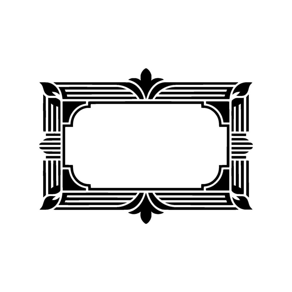 Art Deco Frame,Elegant Border, Vintage , Minimalist Style - Composition vector