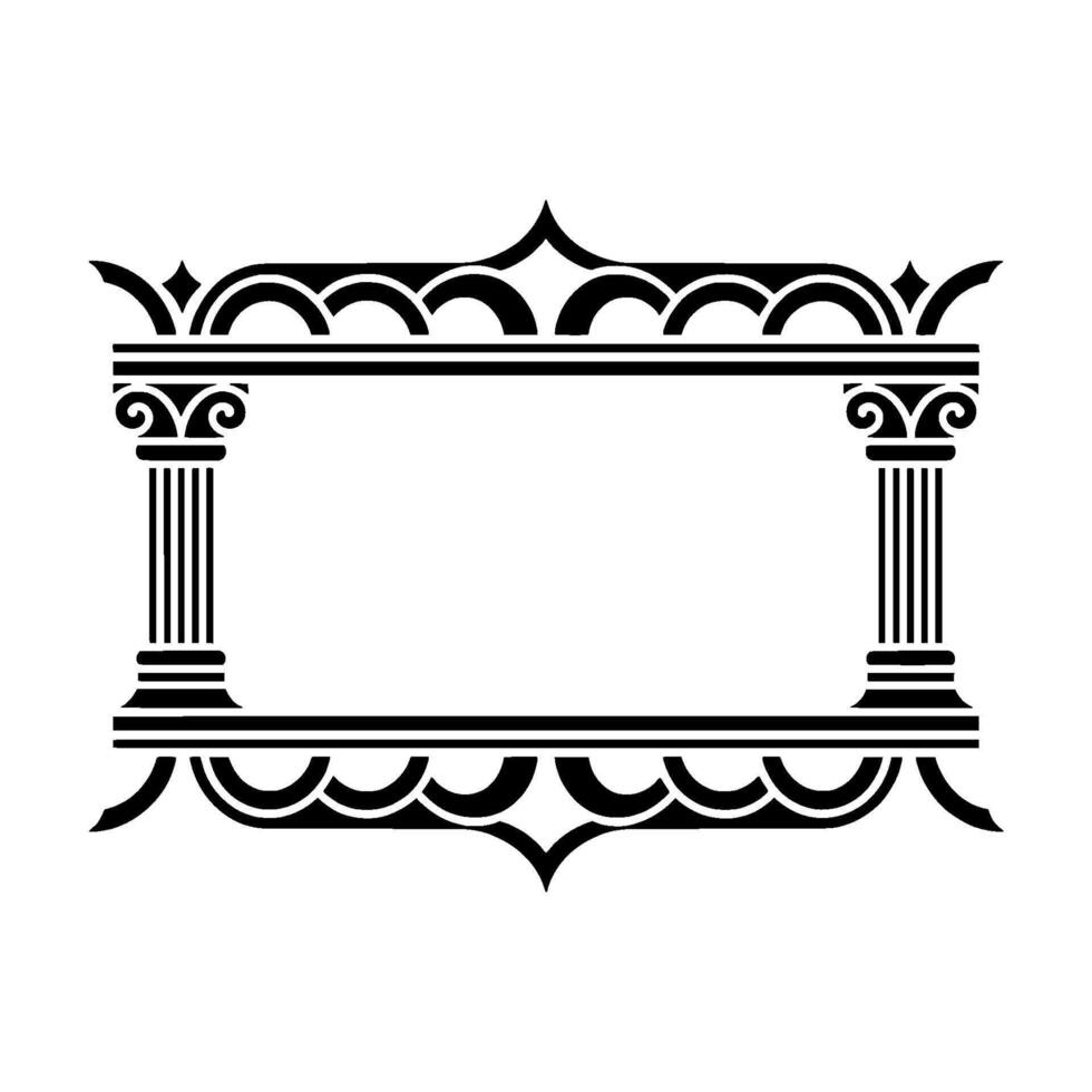 Elegant Vintage Frame,Classical Ornamentation vector