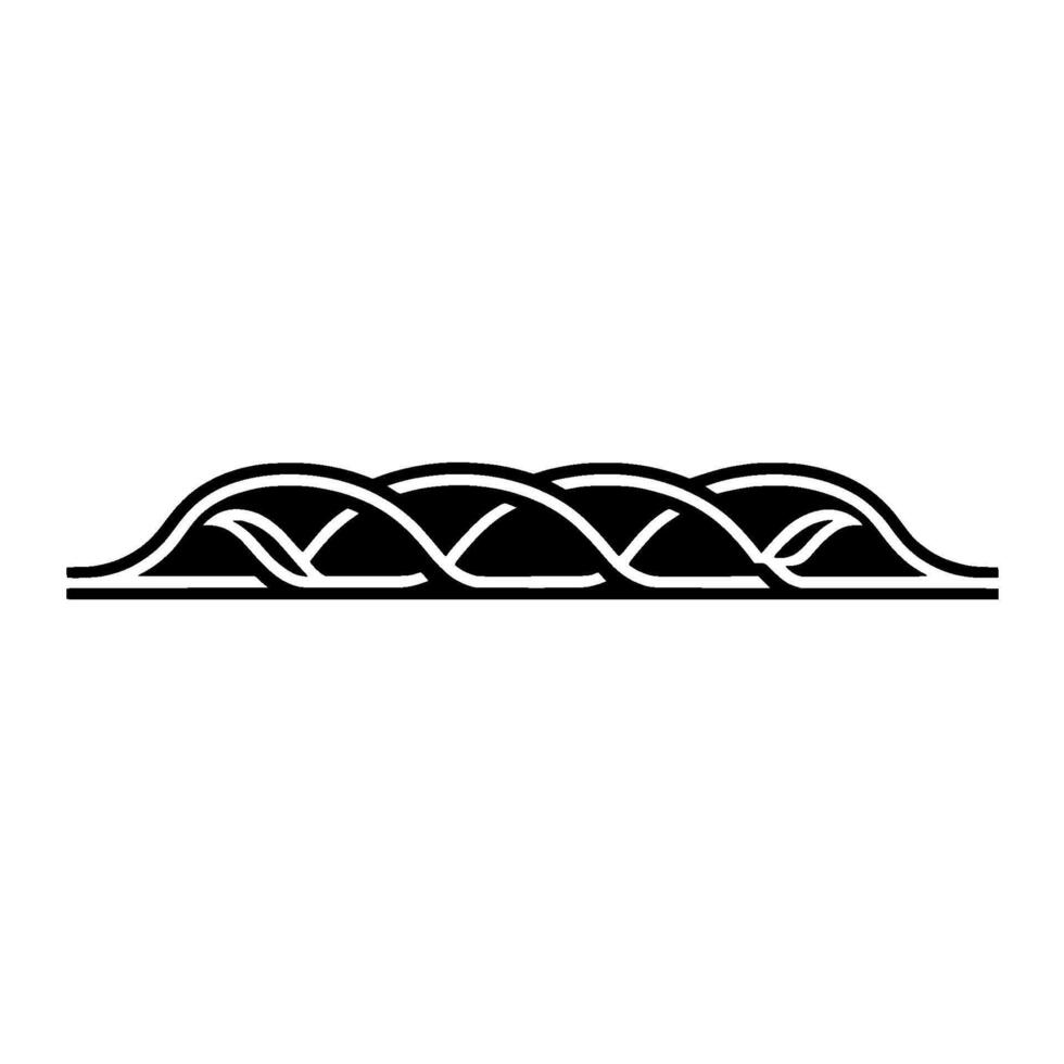 Intricate Celtic Knot Border, Minimalist - Pattern vector