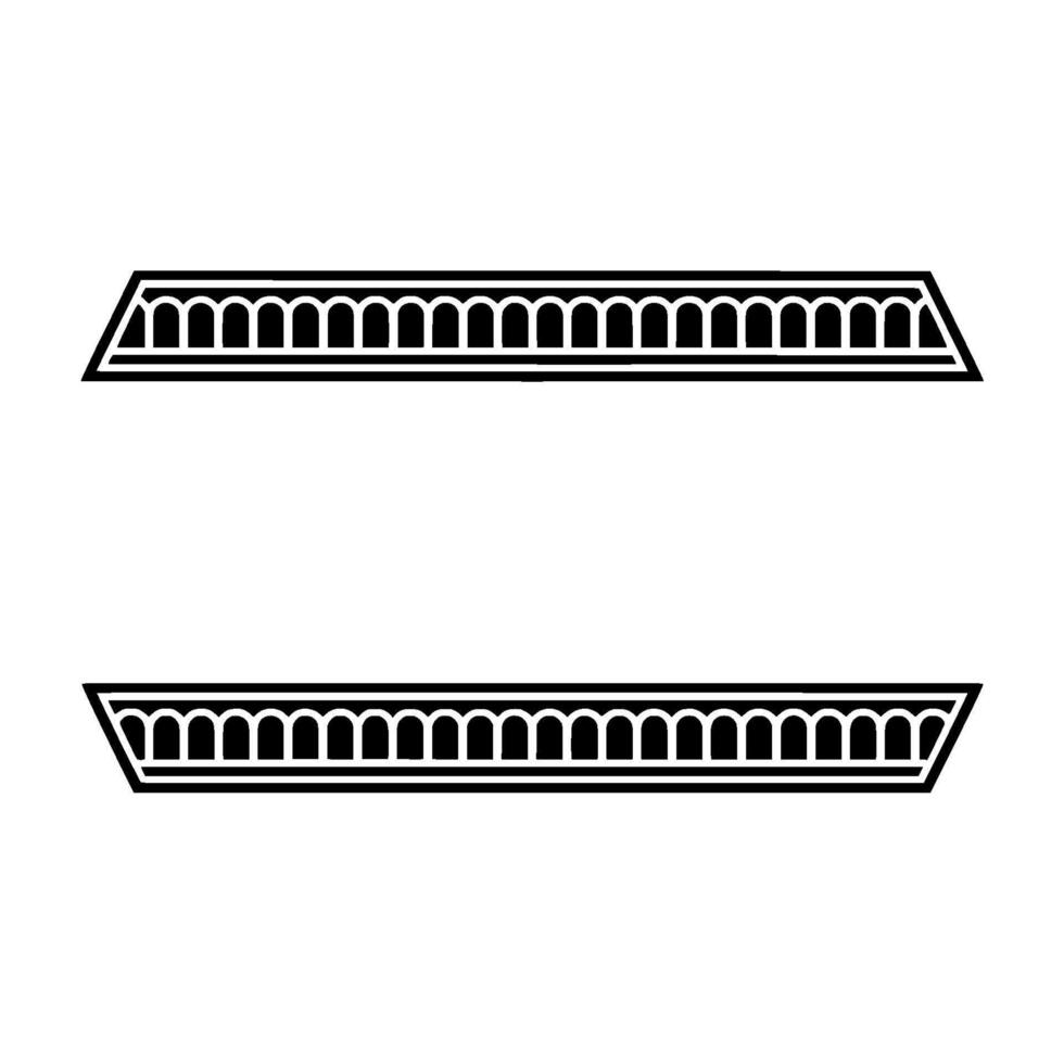 Geometric Deco Border Elements, Minimalist, Linear vector