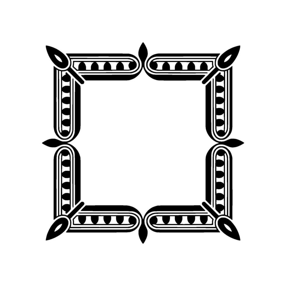 Art Deco Frame, Geometric Ornamentation, Vintage - Composition vector