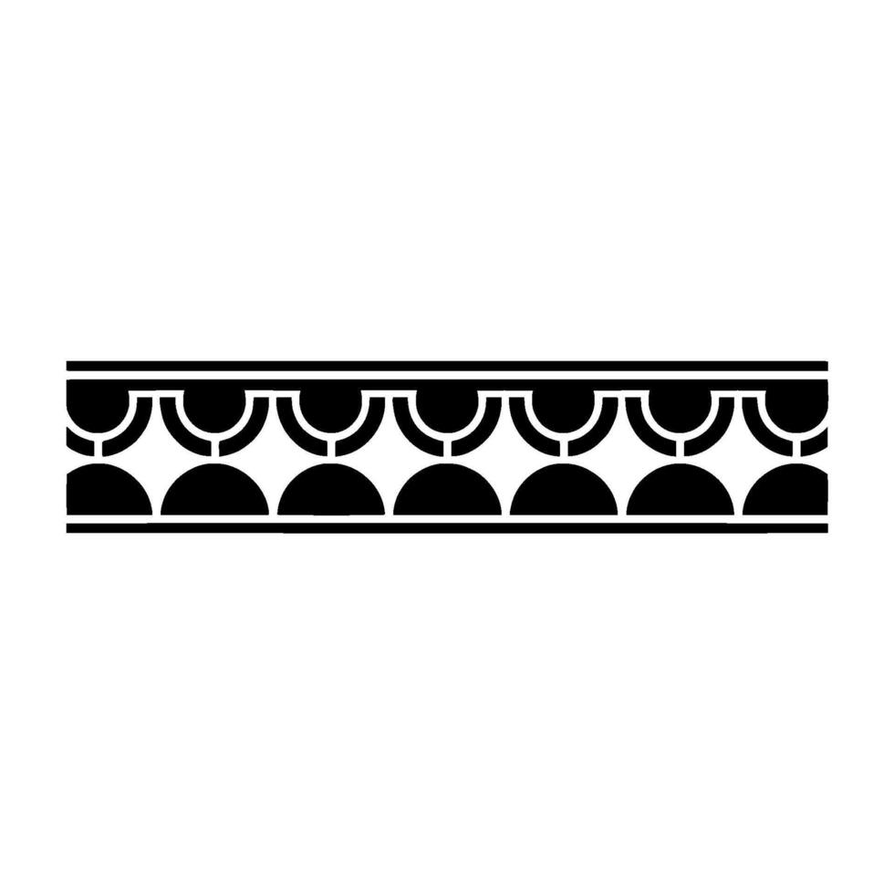 Art Deco Wave Border Geometric Ornamentation - Ornament vector