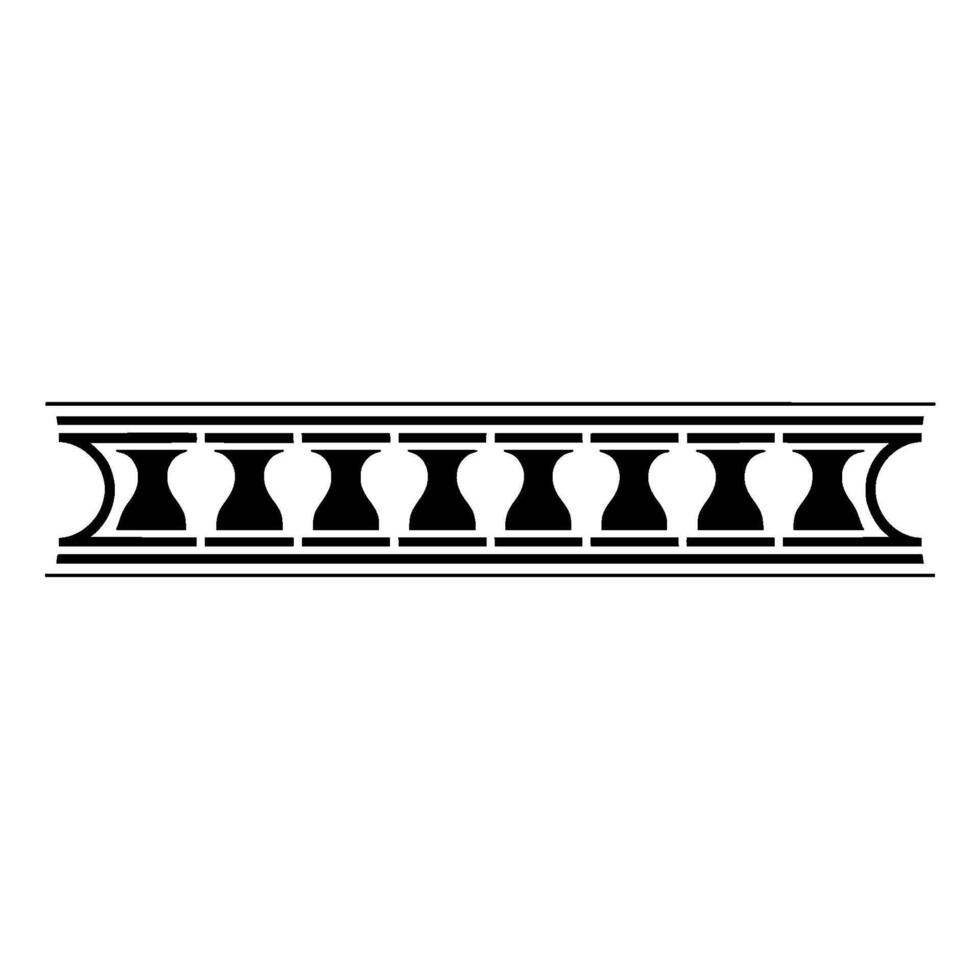 Geometric Tribal Border,Minimalist - Abstract vector