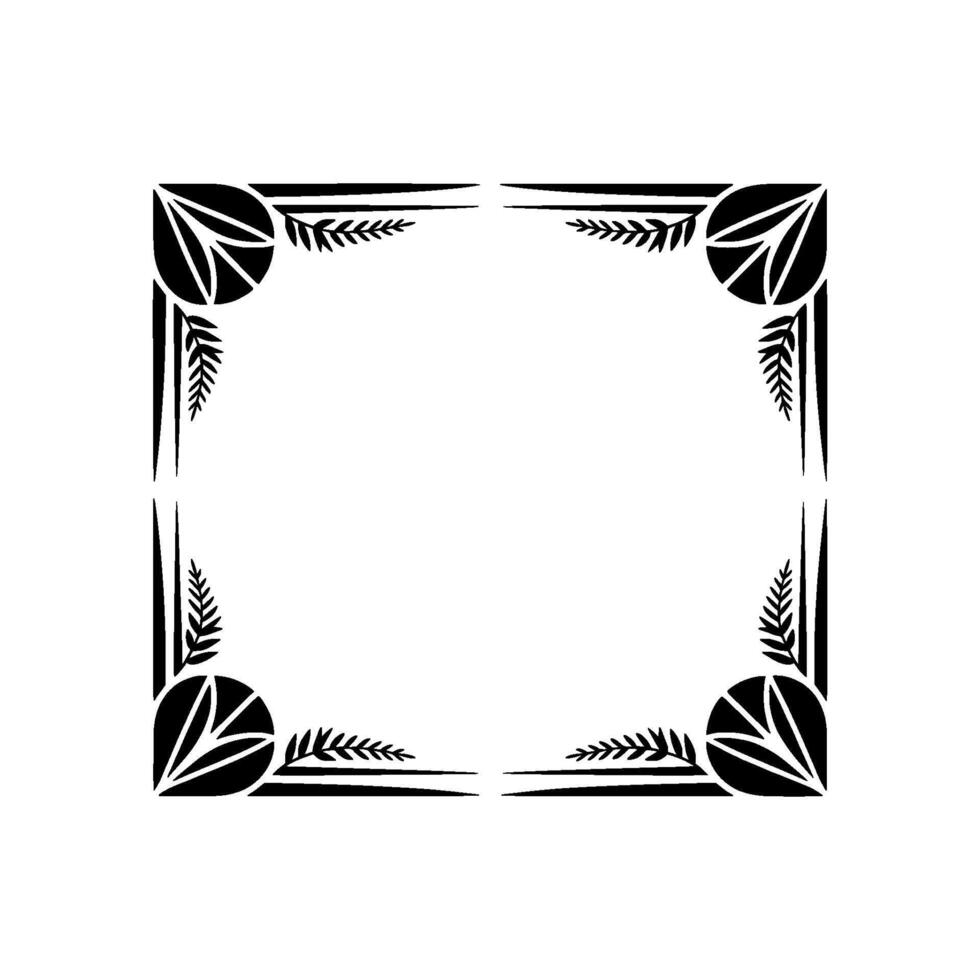 Geometric Deco Frame,Minimalist , Elegant Border, alternate version 42 vector